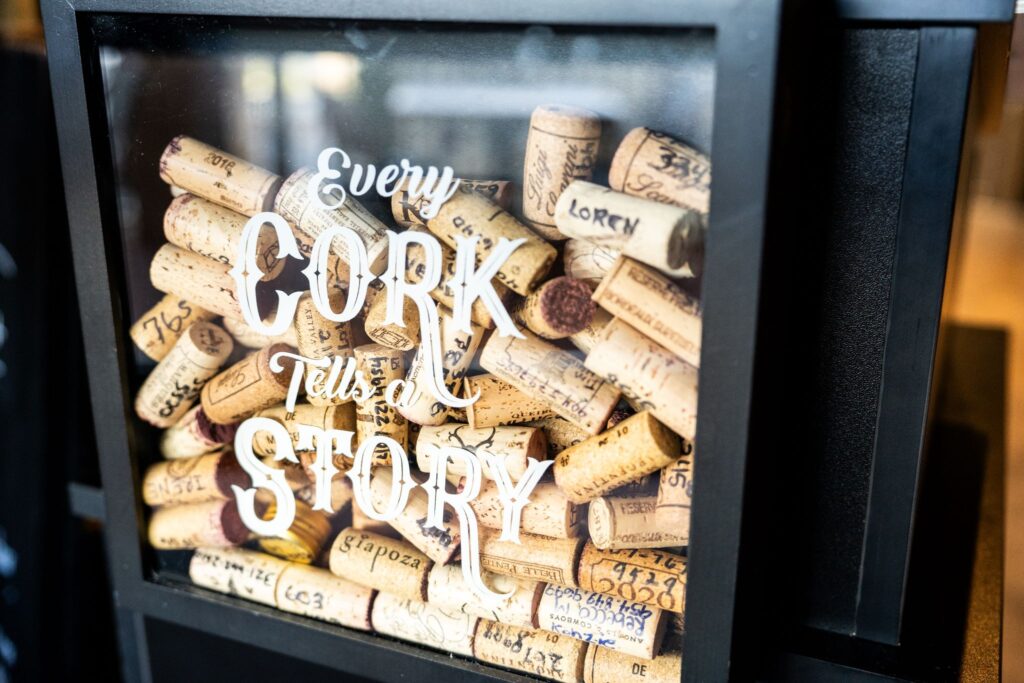 Corks signed and dated